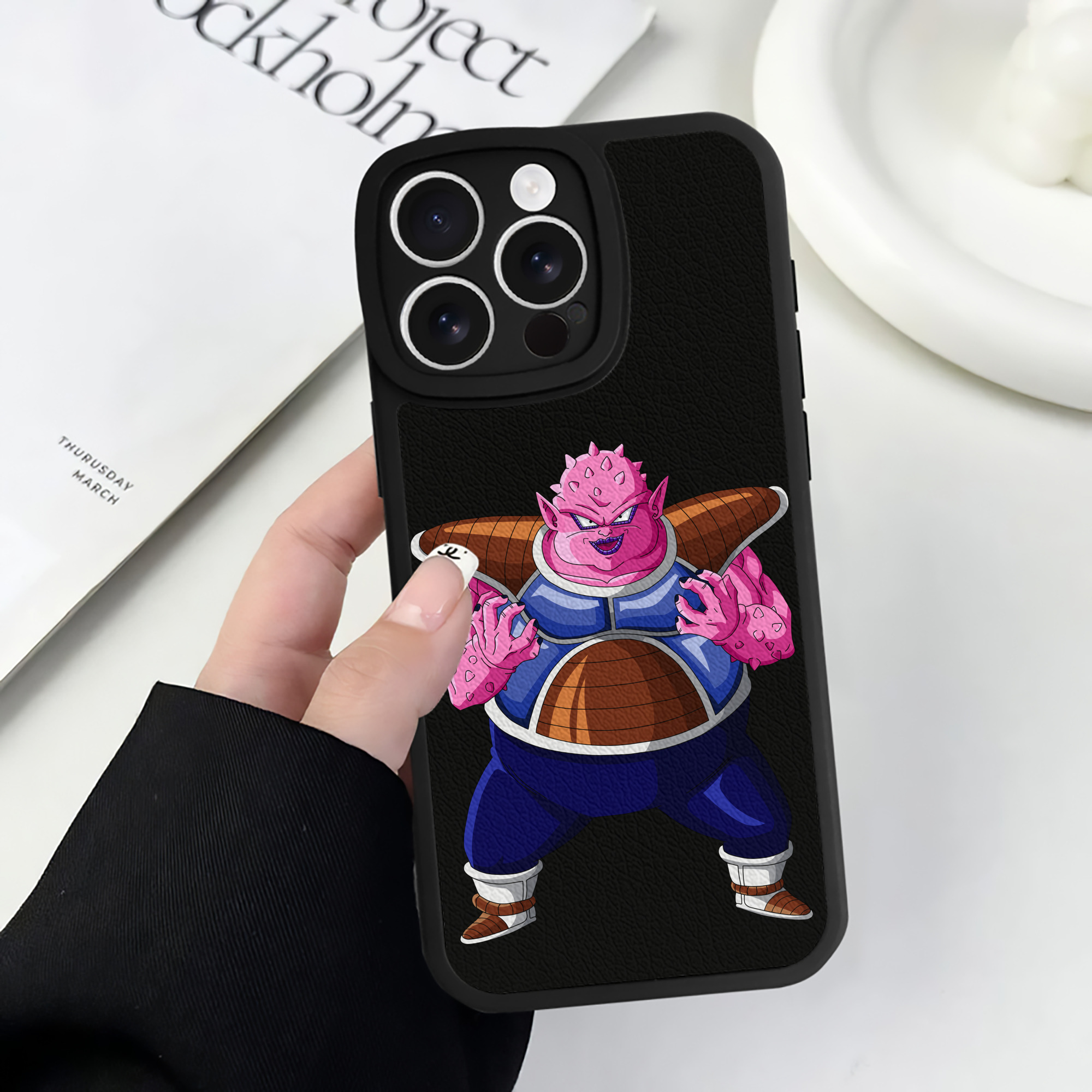 （画像用） ドラゴンボール DRAGON BALL 【iPhone 16シリーズ対応】シリコンスマホケース（レザー調） 材質：シリコン